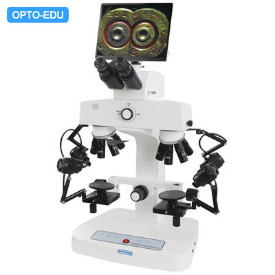 OPTO-EDU 10.5" LCD Pad Forensic Comparison Microscope with 2x~240x Magnification and 4K Resolution for Laboratory and Research